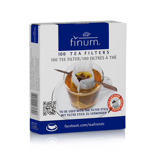 Finum - 100 Tea Filters + Stick