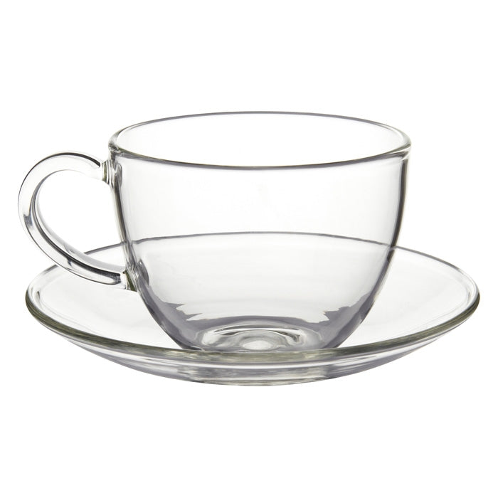 Glass Cup & Saucer - Ashbourne - 250ml